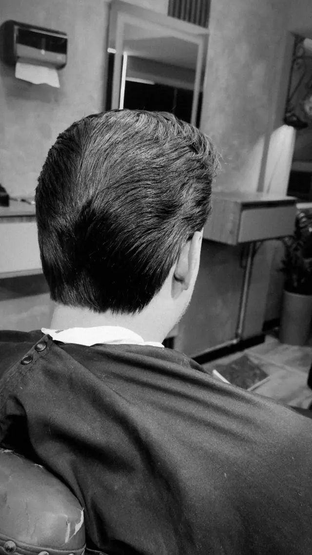 Corte com acabamento na nuca